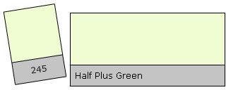Lee Filter Roll 245 H. Plus Green Half Plus Green
