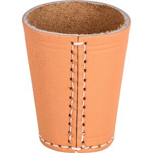 Piatnik Würfelbecher 297199, Standard Lederbecher, braun