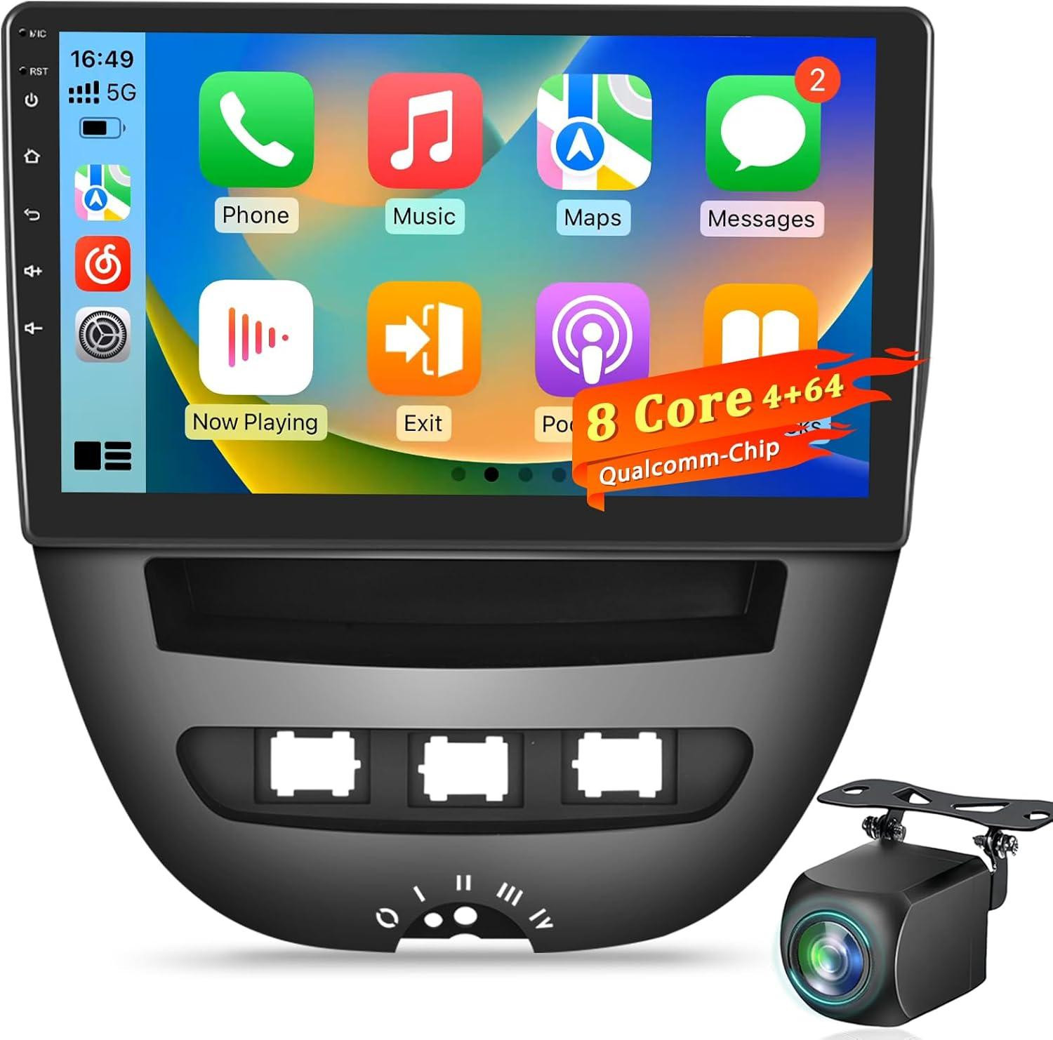 Selius Android Autoradio met 10 Inch IPS Touchscreen, Wireless CarPlay en Android Auto