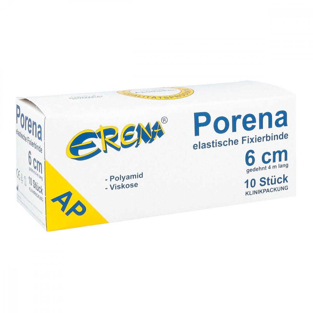ERENA Verbandstoffe GmbH & Co. KG Porena elastische Mullbinde 6 cm weiss ohne Cello 03289610