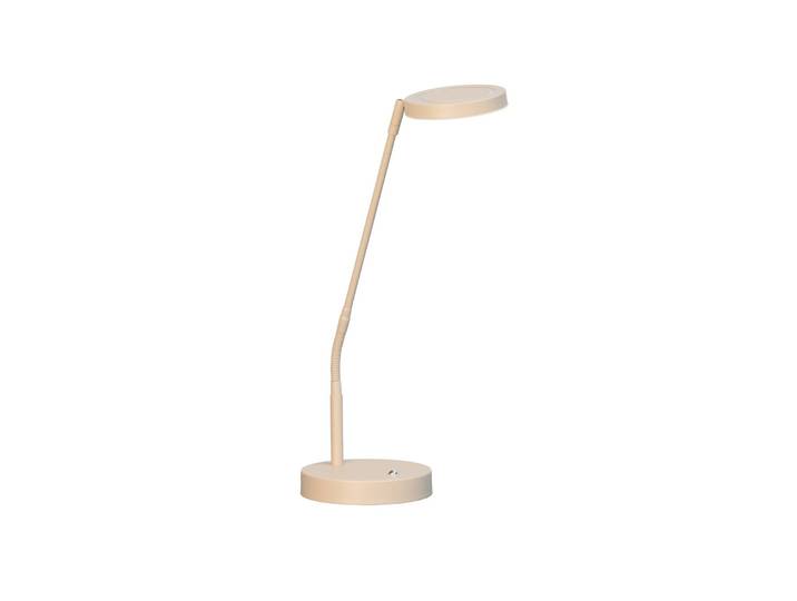 LED-bureaulamp Sorento, dimbaar, crème / amber, Woon-/ Eetkamer, metaal, Modern, LED bureaulamp