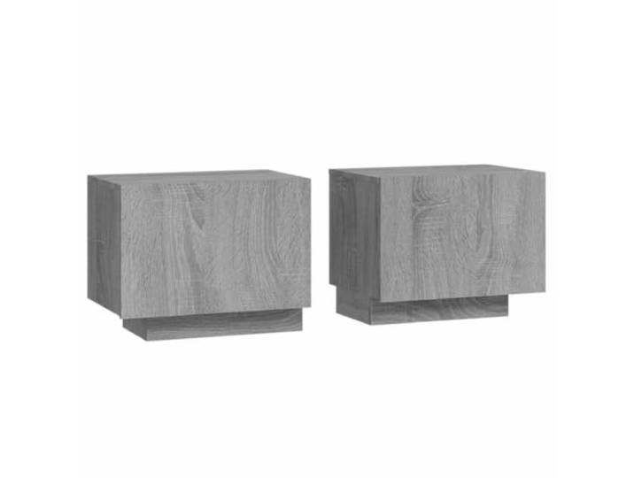 Tmriohed Nachttisch Grau Sonoma 100x35x40 cm Beistellschrank Holzwerkstoff Praktischer Kommodenschrank für das Schlafzimmer mit robuster Ablagefläche und viel Platz für Zeitschriften und Bücher.