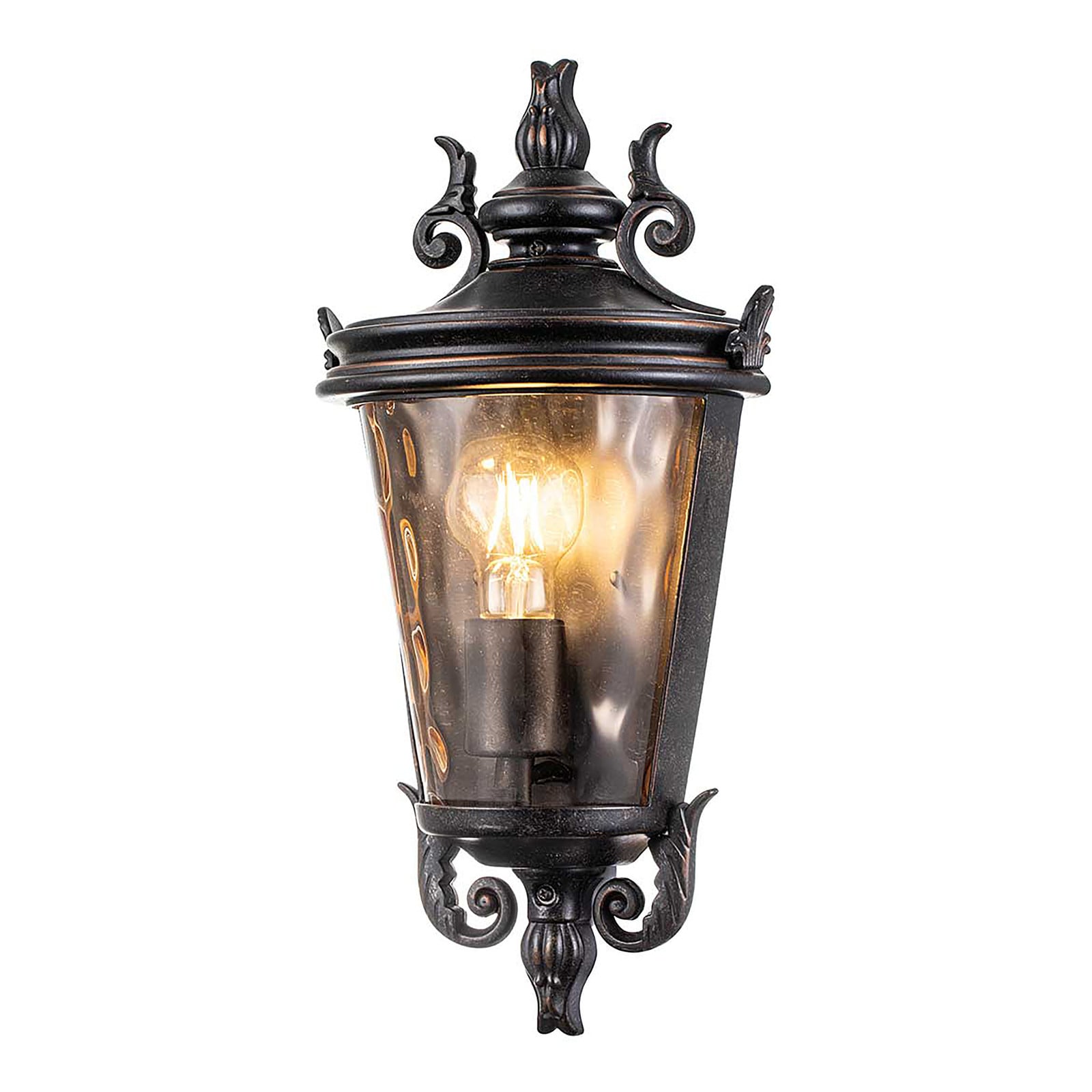 home24 Wandlamp Baltimore type C, grijs, Ø 22 cm