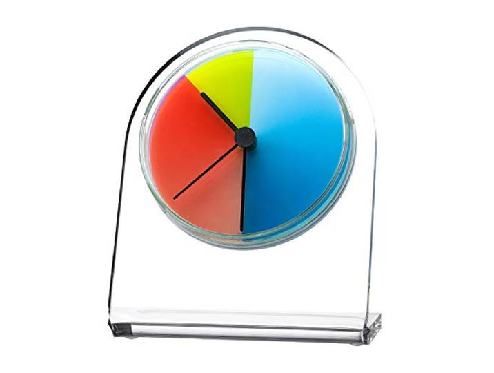 Petriplex classic, Acryl Tisch- und Regal Uhr (Buffetuhr)