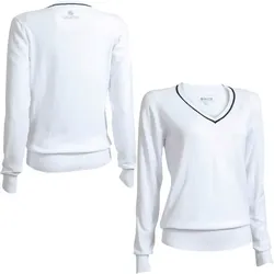 BackTee Golf Damenpullover Strick Stretch 46401 weiss