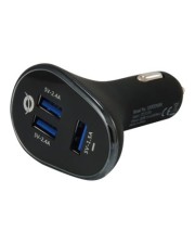 Conceptronic Carden Auto Zigarettenanzünder 5 V Schwarz 31.5 W 3x USB 5V / 6.3A 12V/24V 42 x 21 x 65 mm 26 g (CARDEN06B)
