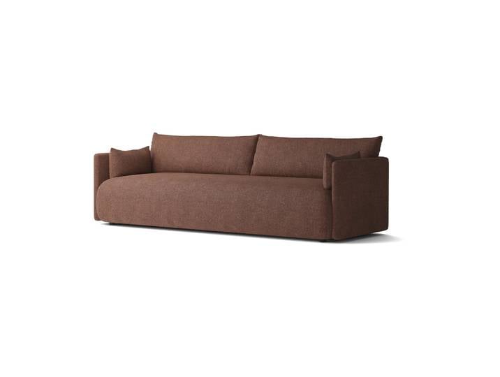 Audo Copenhagen Offset Sofa 3-Sitzer Audo Bouclé 08 Bordeaux