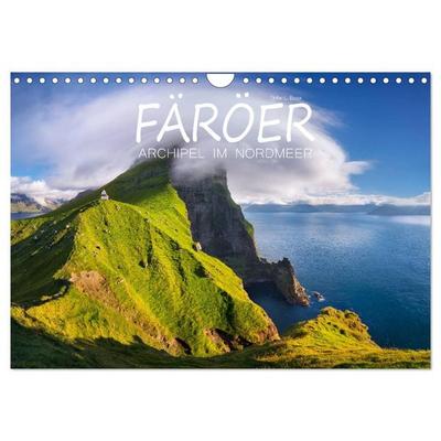 Färöer - Archipel im Nordmeer (Wandkalender 2027 DIN A4 quer), CALVENDO Monatskalender