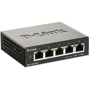 D-Link Switch Gigabit Smart, DGS-1100-05V2/E, managed, 5-Port, 1 Gbit/s