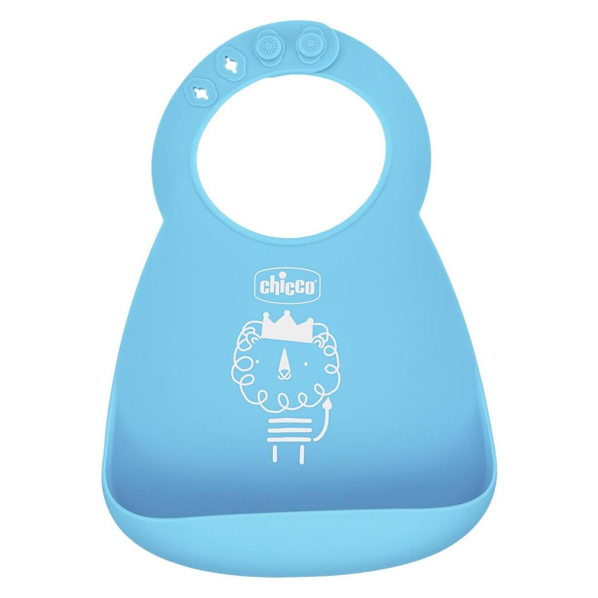 Chicco EASY BIB - Silikonlätzchen - BLUE - 6m+ (00010219200000)