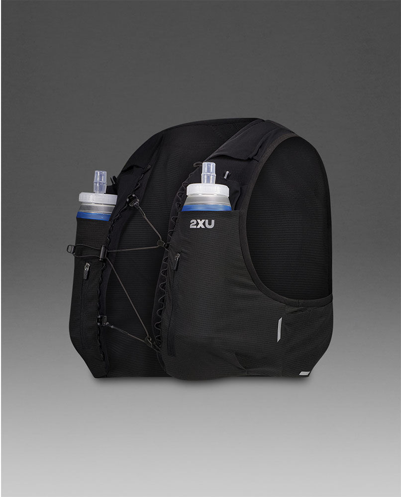 2XU Run Hydration Vest juoksuliivi (unisex) - Black/Silver Reflective, S