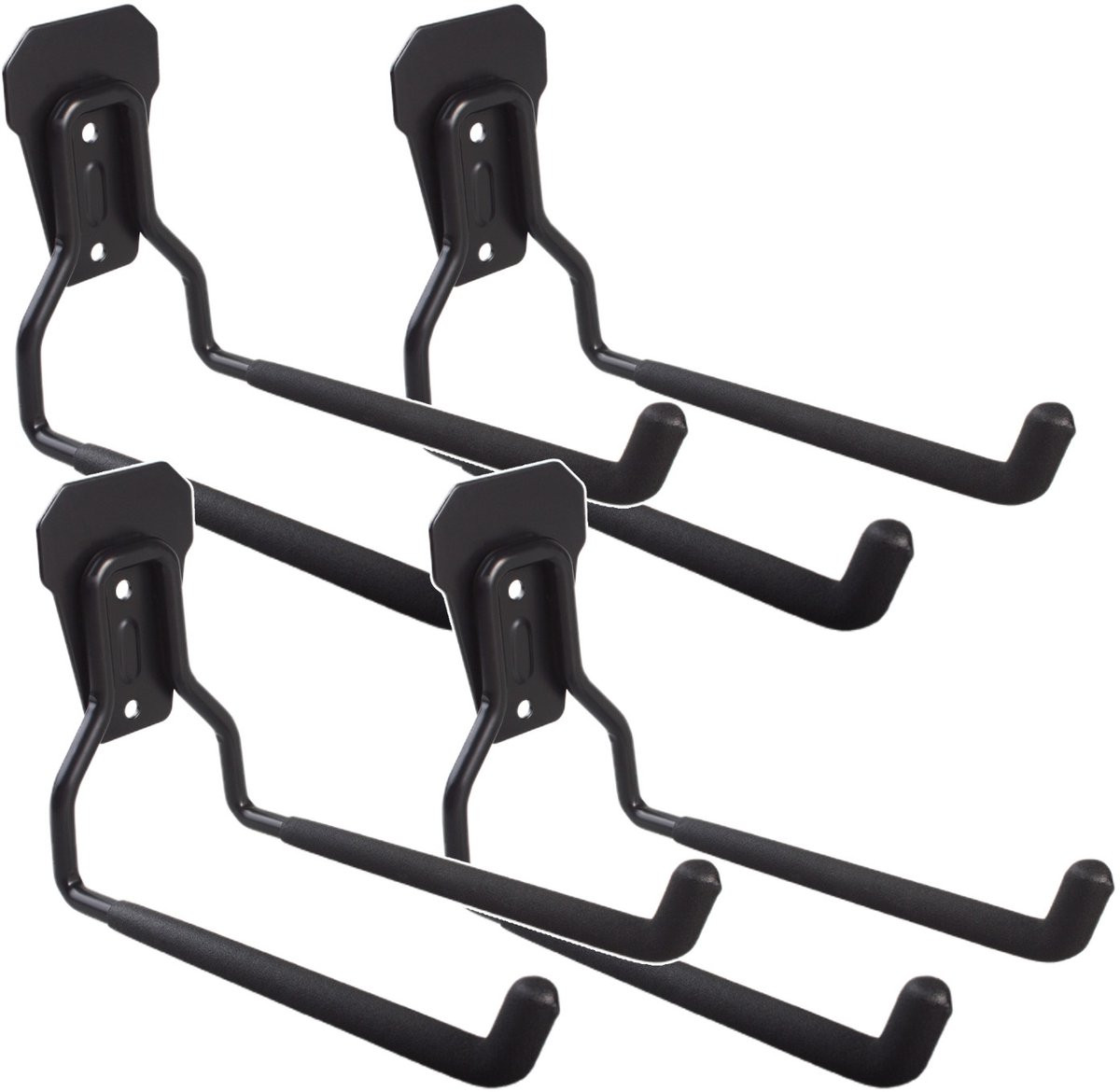 Maclean MC-440 Ophanghaken voor wandmontage, 4 stuks, max. 35 kg