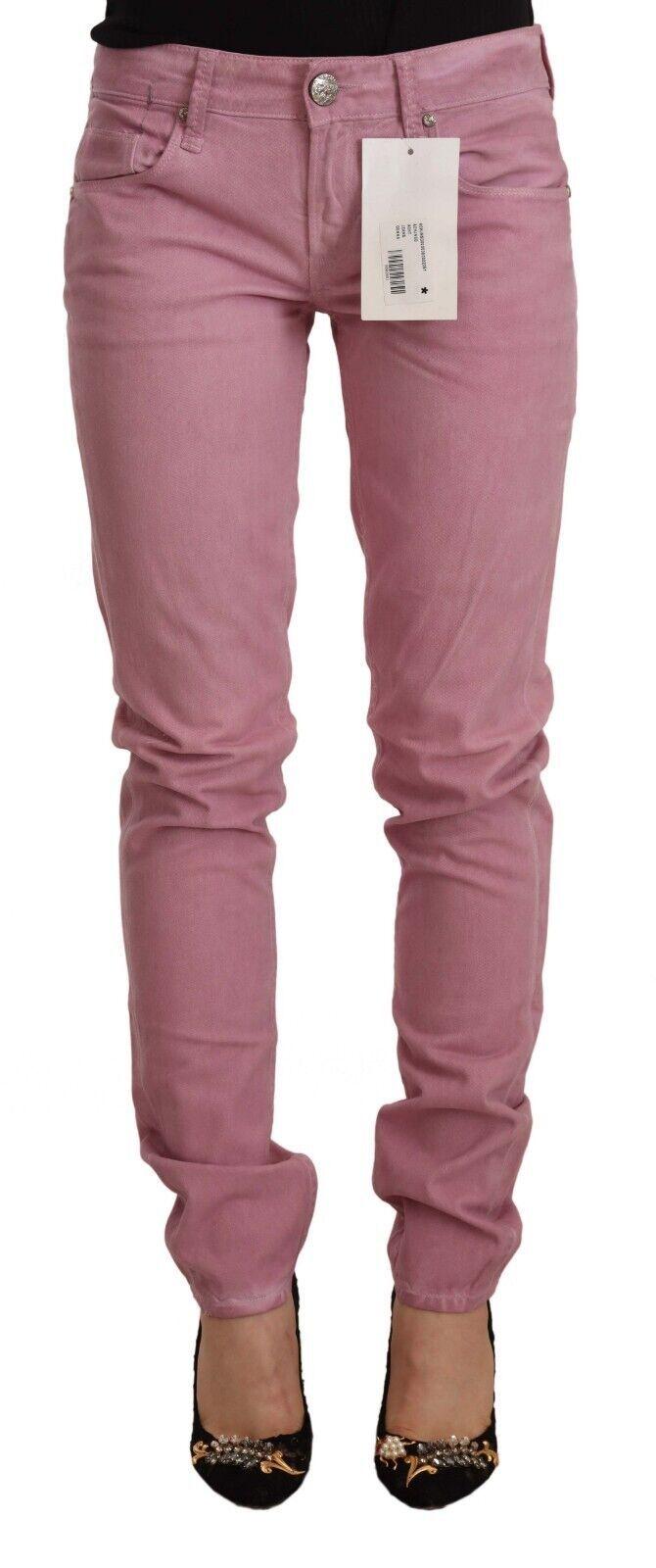 Roze Jeans Casual Stijl