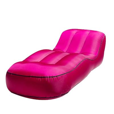 Tragbares aufblasbares Sofa - Lazy Sofa, faltbarer Loungesessel mit Pedal, bequeme Kombination aus Beflockung - geeignet für Camping, Wandern und Sonnenbaden zu Hause