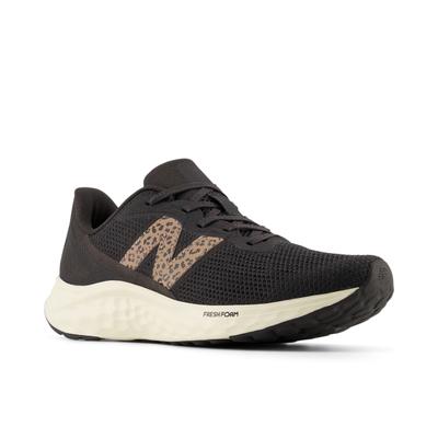 Laufschuh NEW BALANCE "Arishi", Damen, Gr. 37, schwarz (schwarz cement), Leder, Synthetik, Textil, Schuhe Laufschuh, vielseitiger Schuh mit Fresh Foam-Mittelsohle