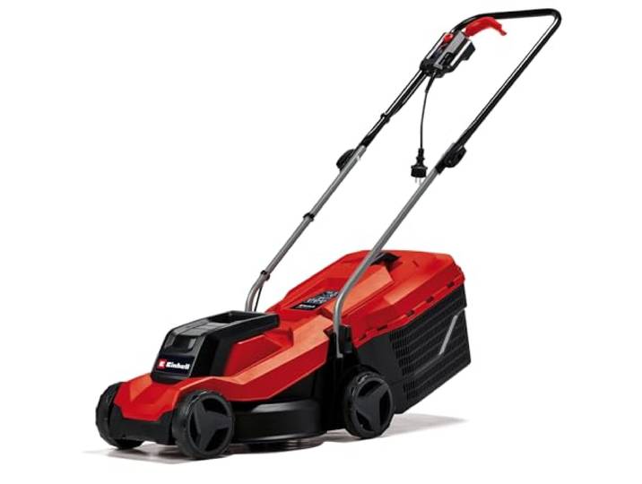 Tondeuse à Gazon électrique Einhell GC-EM 1000/32 1 000 W Largeur de coupe de 32 cm jusqu’à 300 m² Bac collecteur de 30 L Hauteur de coupe: 30–70 mm