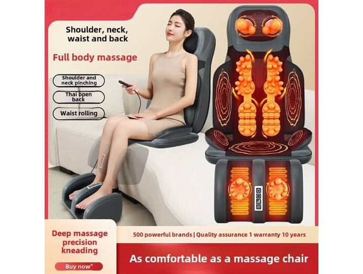5 en 1 chaise pliante Type masseur chaise de Massage puissance masseur complet du corps cou épaule coussin roulant taille dos colonne cervicale Cu