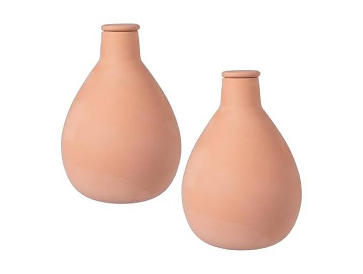Relaxdays Ollas Lot de 2 1 L Terre Cuite arrosage racinaire Potager surélevé & Serre économie d'eau