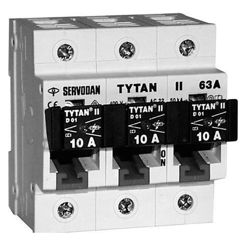 Servodan Leitungsschutzschalter 61-003 3-polig 63A 4,5 Modul (61-003)