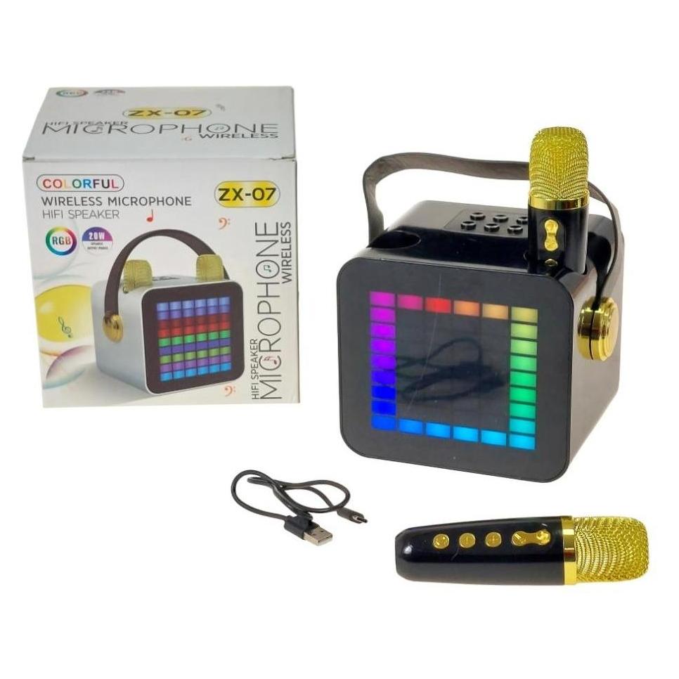 Adar Quadratischer Lautsprecher mit Licht und 2 Mikrofonen (56586055)
