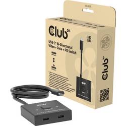 club3D CSV-2511 USB-C® (USB 3.2 Gen 2) Umschalter bidirektional verwendbar, LED-Anzeige