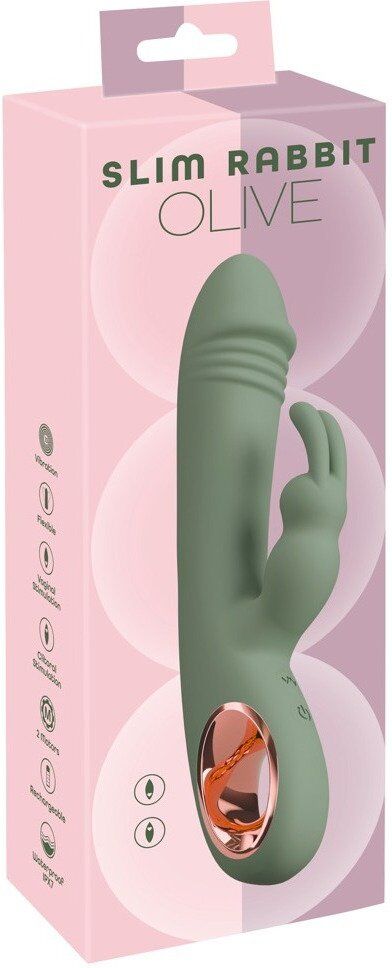 You2Toys Vibromasseur rabbit slim rechargeable en silicone doux