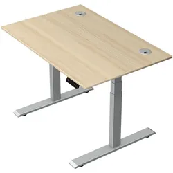 Kerkmann Steh-Sitztisch »Move 2 Plus« 120 x 80 cm - Gestell silberfarben Ahorn, 120x127x80 cm