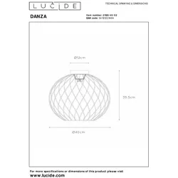 Lucide L211284002 Deckenleuchte DANZA  E27