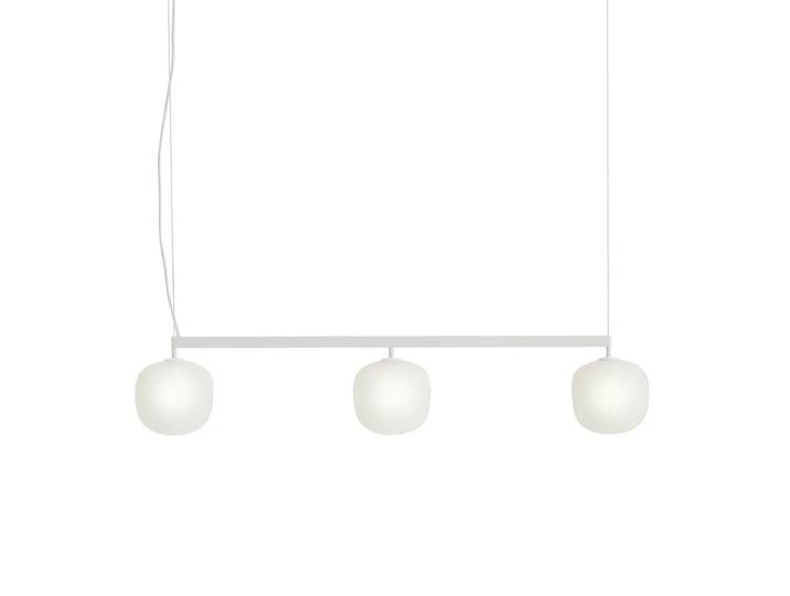 Muuto - Rime Rail Pendelleuchte, Ø 18 cm, weiss