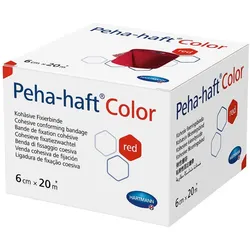 Hartmann Peha-haft kohäsive Fixierbinde 6 cm x 20 m - Rot / 1 Rolle (20 m) 1 St