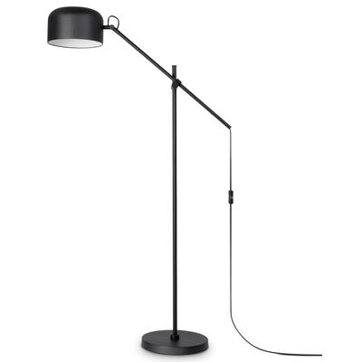 PACO HOME Stehlampe "BOWL", schwarz (schwarz, weiß), 1, Ø 30cm H: 145cm, Leuchten, Stehlampe