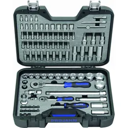 Projahn 1/4" + 1/2" PROJAHN professional Steckschlüssel-Koffer 91-teilig