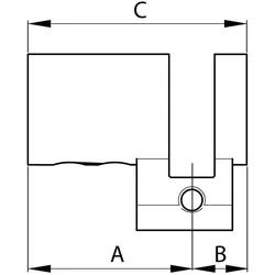 Kaba, Türschloss + Schliesszylinder, Gehäuse Halbzylinder RZ Modular (Halbzylinder)