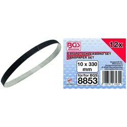 BGS 12x Schleifbänder für BGS 8853 - 8853-1