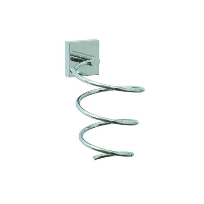nwb Föhnhalter Pro 030 P03440 chrom, mit Befestigungstechnik zum Kleben