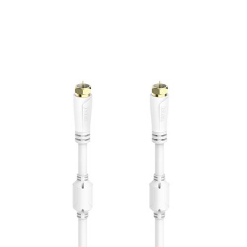 Hama 00205251 SAT-Anschlusskabel, F-Stecker - F-Stecker, vergoldet, 1,5 m, 100 dB