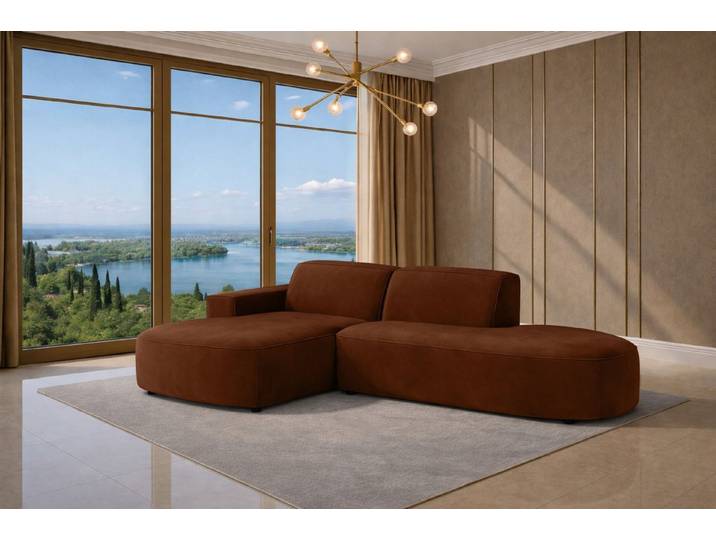 Kaiser Möbel Ecksofa Ecksofa Cursal Atelier – modern, rund und unverwechselbar elegant, Einzelsofa, L-Form, sanfte Rundungen, modernes Design, haustierfreundliche Stoffe