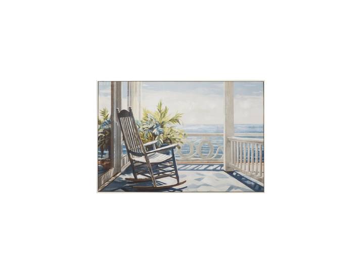 Handbemaltes, gerahmtes Bild „Meerblick“ 80 x 120 cm Multicolor Crea Collection