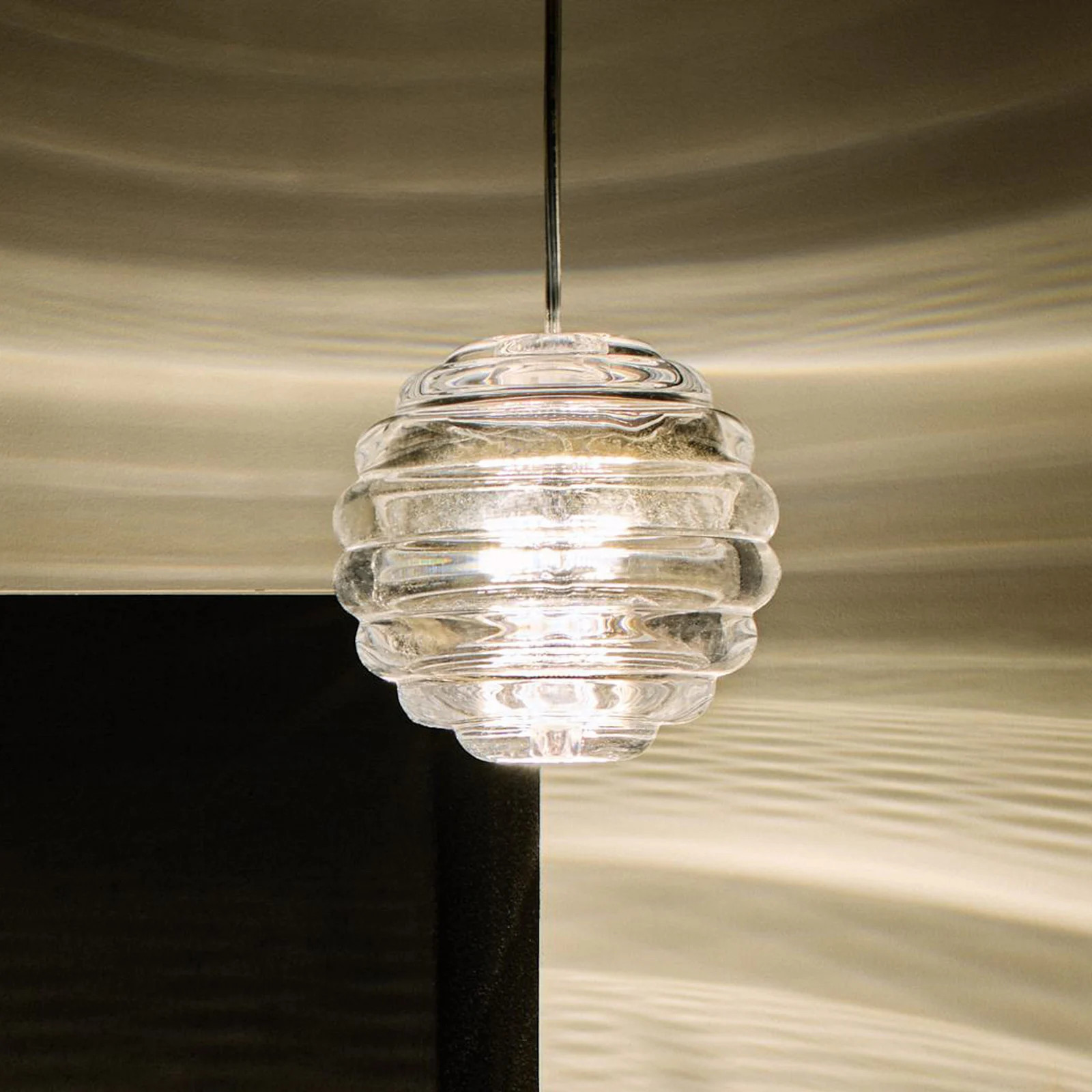 Tom Dixon Press hanglamp Mini Sphere Clear met 2700K glas