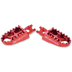 Scar Aluminium-Fussrasten für Kawasaki KXF '06-'17, KXF 450 '07-'17, CRF 250 '02-'17, Rot