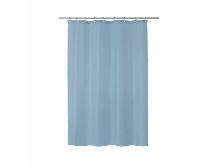 Spirella Duschvorhang Bio, Blau, Kunststoff, Uni, 180x200 cm, wasserundurchlässig, Heimtextilien, Badtextilien, Duschvorhänge