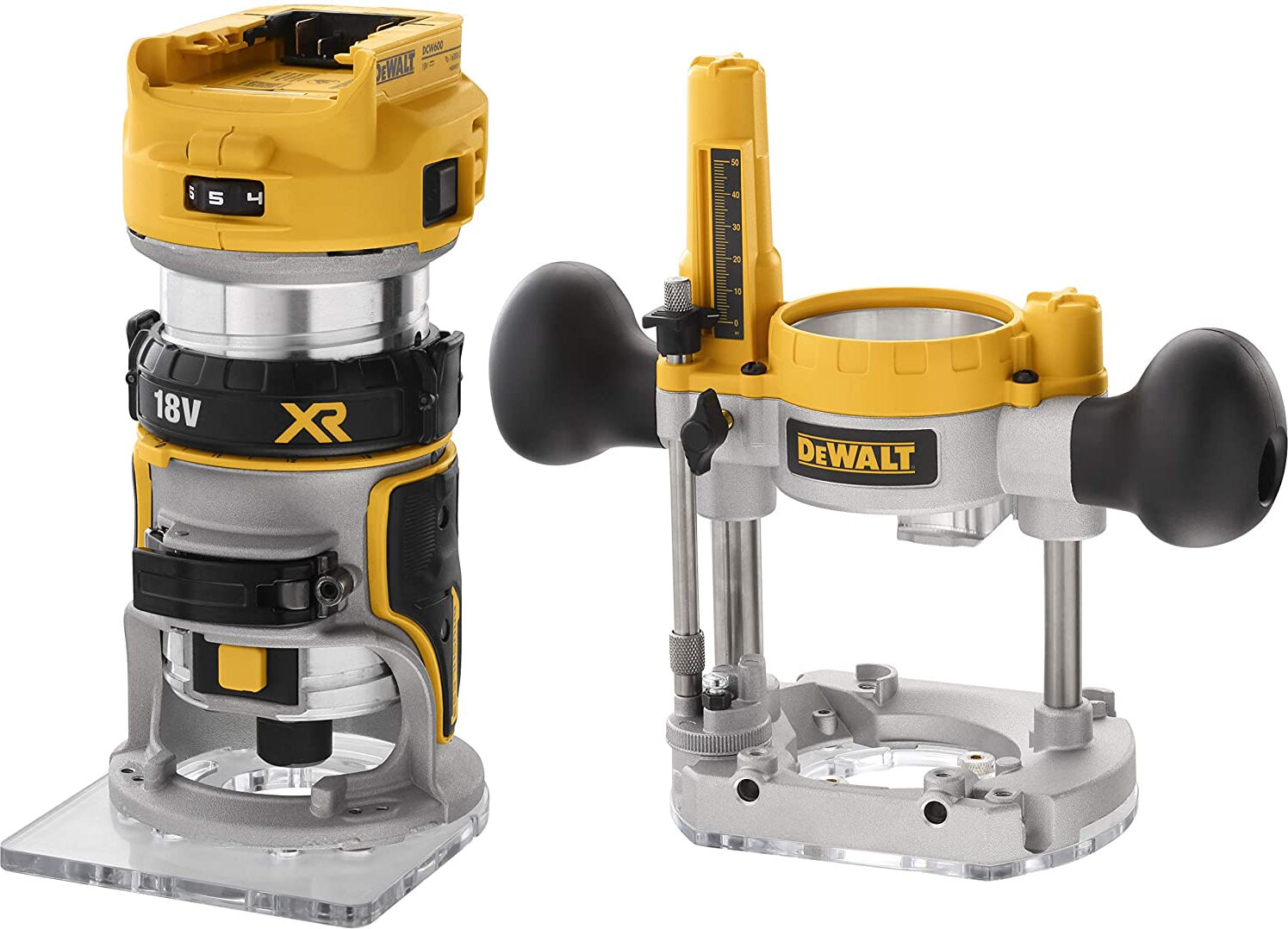 Affleureuse défonceuse 18 V XR DCW604NT (sans batterie ni chargeur) en coffret T-STAK DEWALT DCW604NT-XJ
