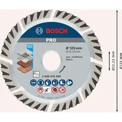 PRO Multi Material Diamanttrennscheibe, 125 x 22,23 mm