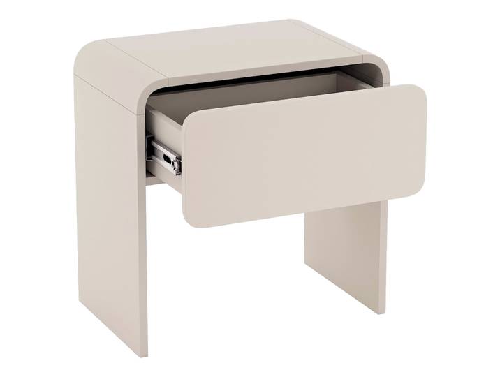 Nachttisch Lummo mit Schublade, 50 cm, Kaschmir