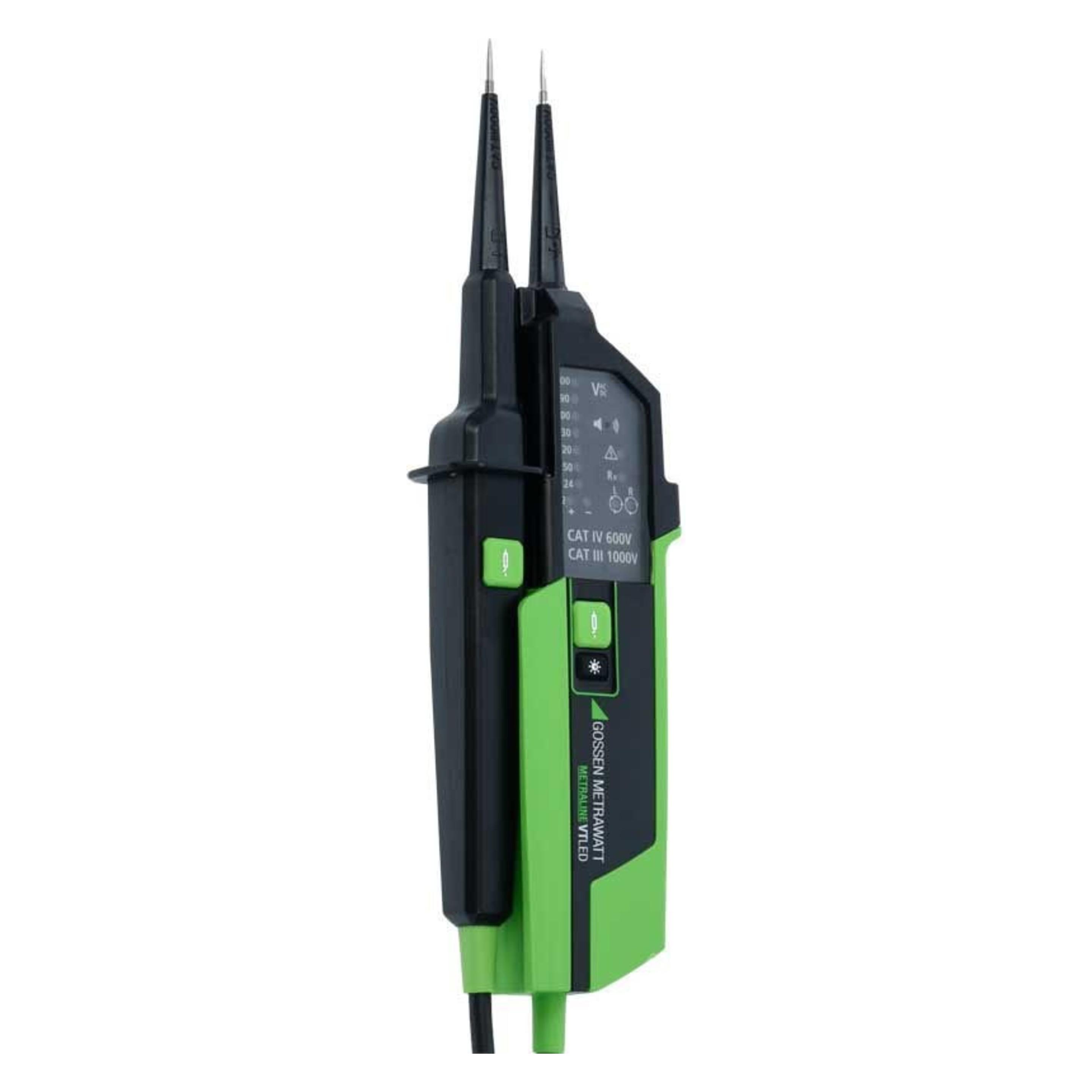 Gossen Spanungsprüfer (CAT III 1000V, CAT IV 600V, Spannungsprüfer) (M611G)