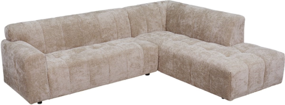 Tower Living Hoekbank Austin 2.5-persoons met Ottoman in beige