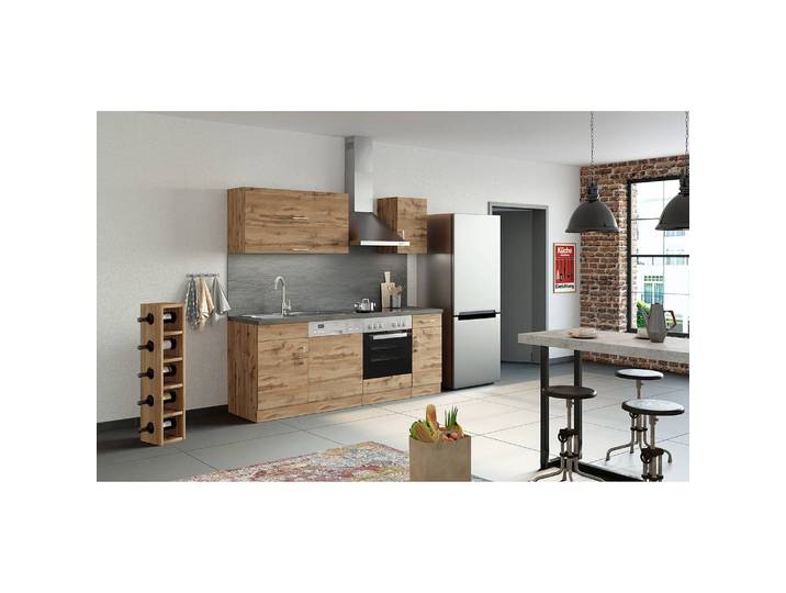 Hängeschrank Sorrento II 110cm Braun/Wotaneiche Dekor