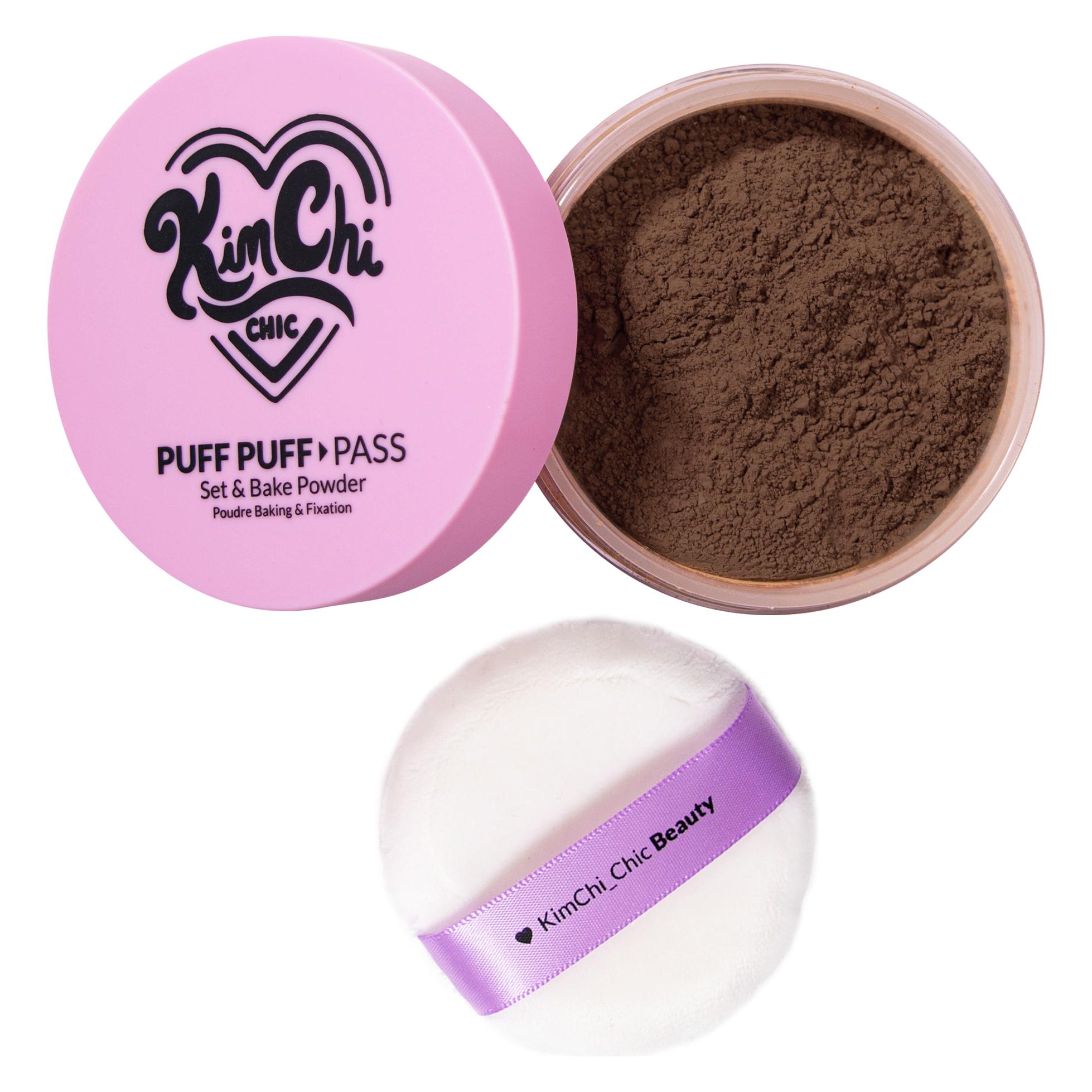 KimChi Chic Beauty - Puff Puff Pass Loose Setting Powder - Chocolate - 24g (Chocolate) (KC-PPP-08)