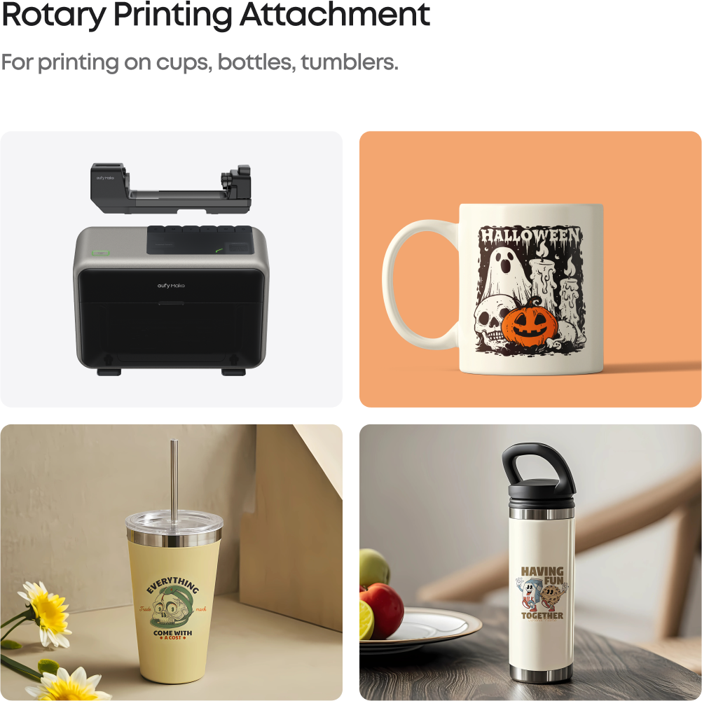 eufyMake Rotary Printing Attachment for UV Printer E1