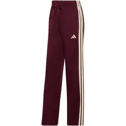 adidas Essentials 3-Streifen Open-Hem French Terry Jogginghose Damen KZ2084 - maroon/ivory XS